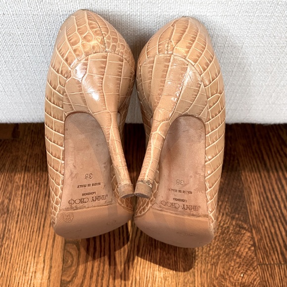 Jimmy Choo Peep-Toe Pumps with Cutouts - Picture 4 of 6